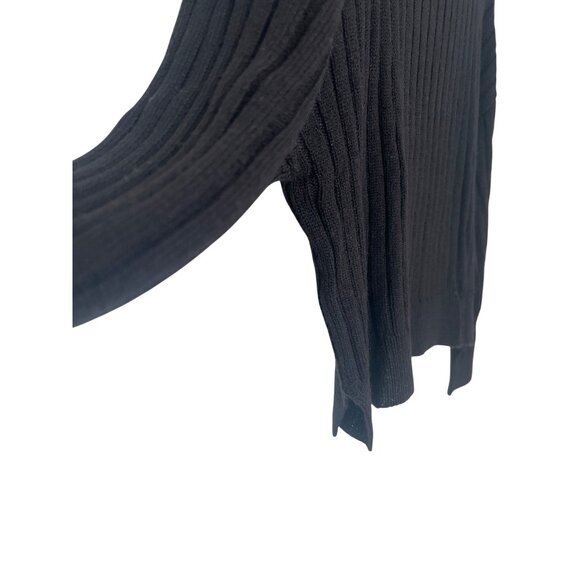 Topshop Ribbed Black Turtleneck Sweater - Picture 4 of 6